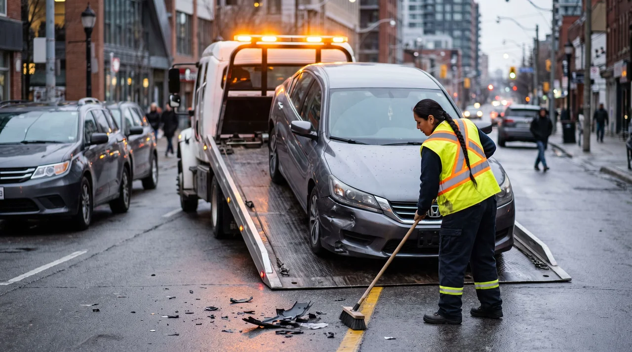 Towing after an accident