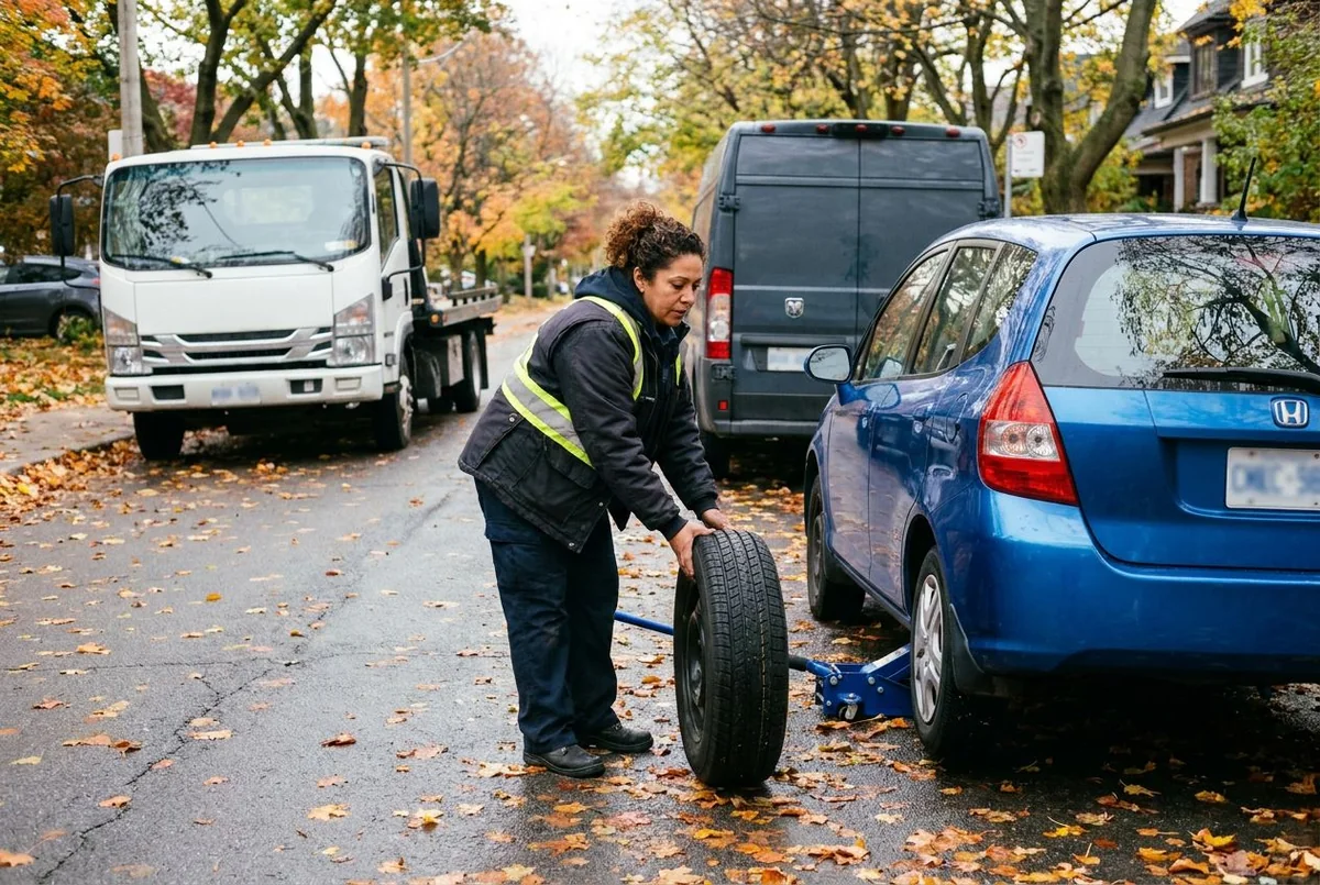 Flat tire change
